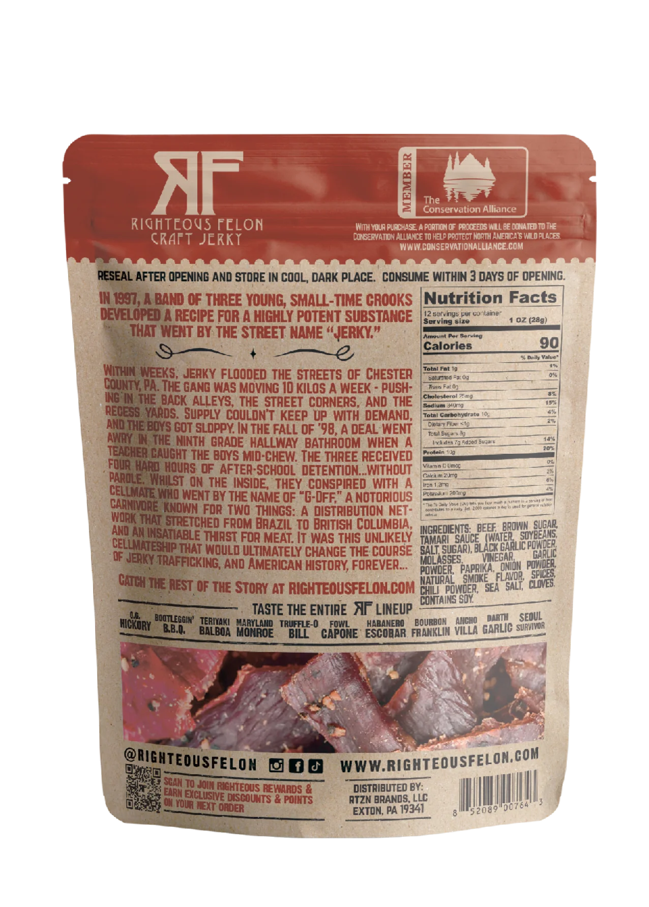Darth Garlic Beef Jerky 12oz - Image 2