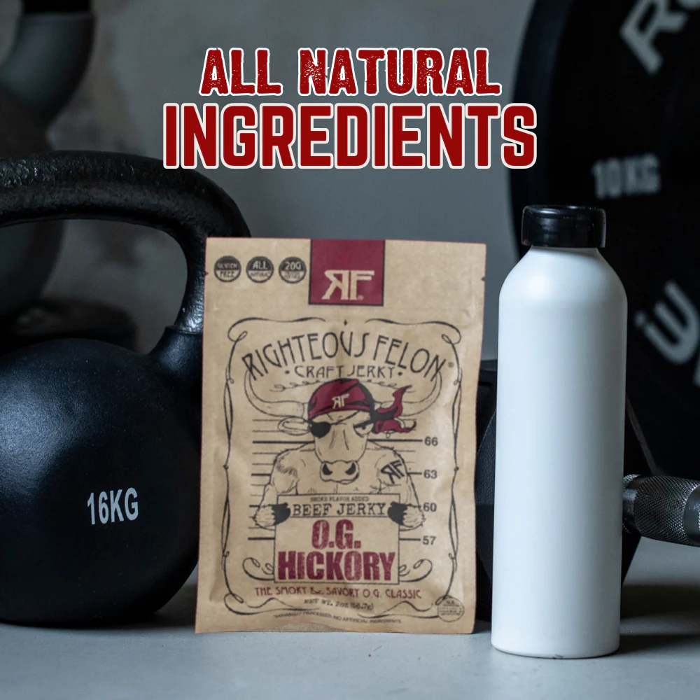 Righteous Felon Premium Beef Jerky Protein Pack | 8 Meat Snacks - Image 5