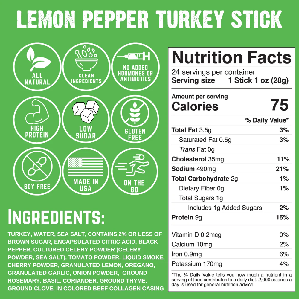 Lemon Pepper Turkey Stick (3-Pack) - Image 10