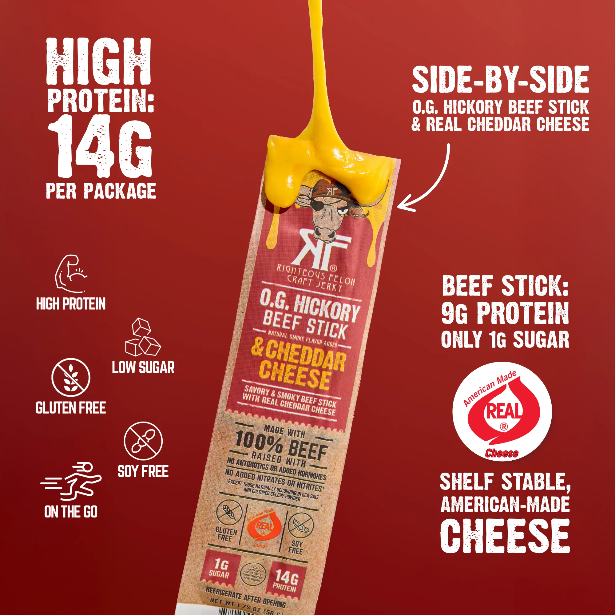 NEW Side-by-Side Beef & Cheese Sticks (10ct Caddy/1.75oz ea) - Image 4