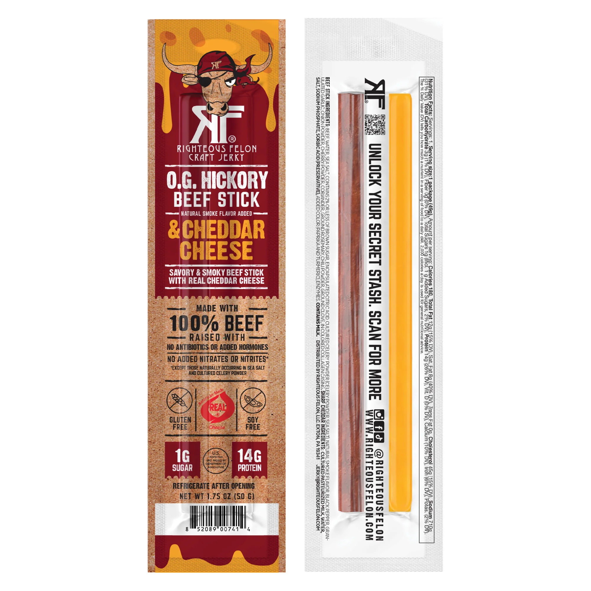 NEW Side-by-Side Beef & Cheese Sticks (10ct Caddy/1.75oz ea) - Image 7