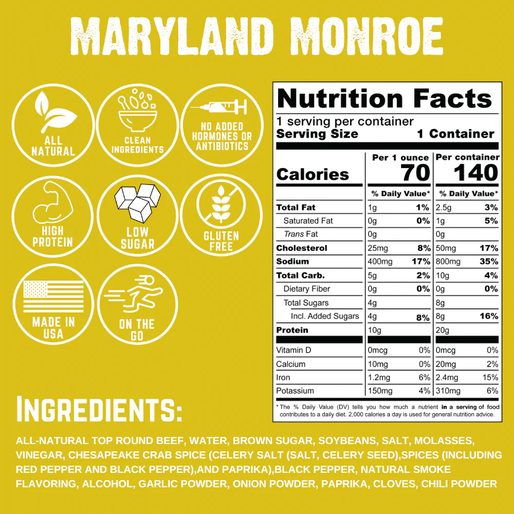 Maryland Monroe Beef Jerky (8-pack) - Image 4