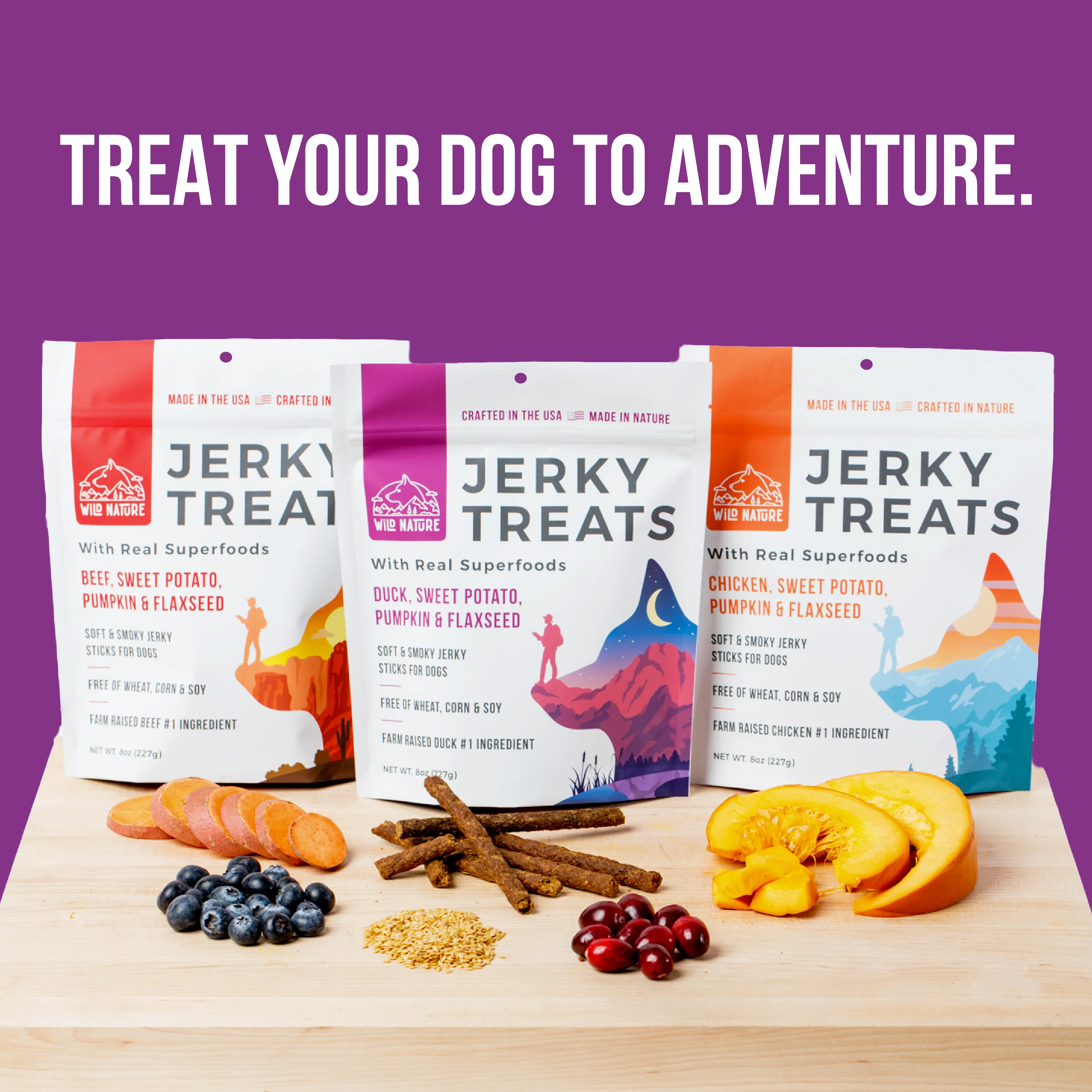 Wild Ranger Jerky Dog Treats Variety 3-Pack - Image 6